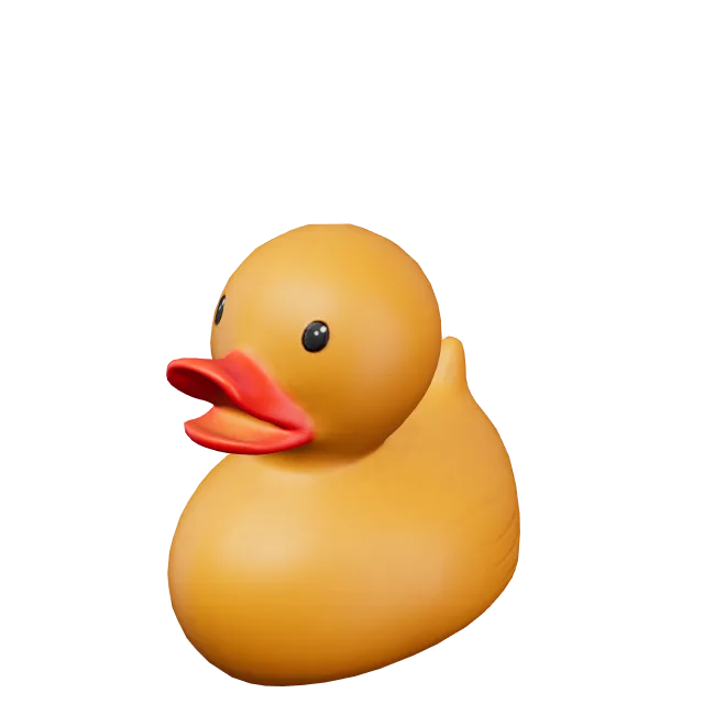 Rubber Duck, a sample model (not an AI result)